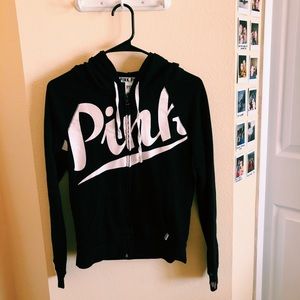 PINK zip up sweatshirt